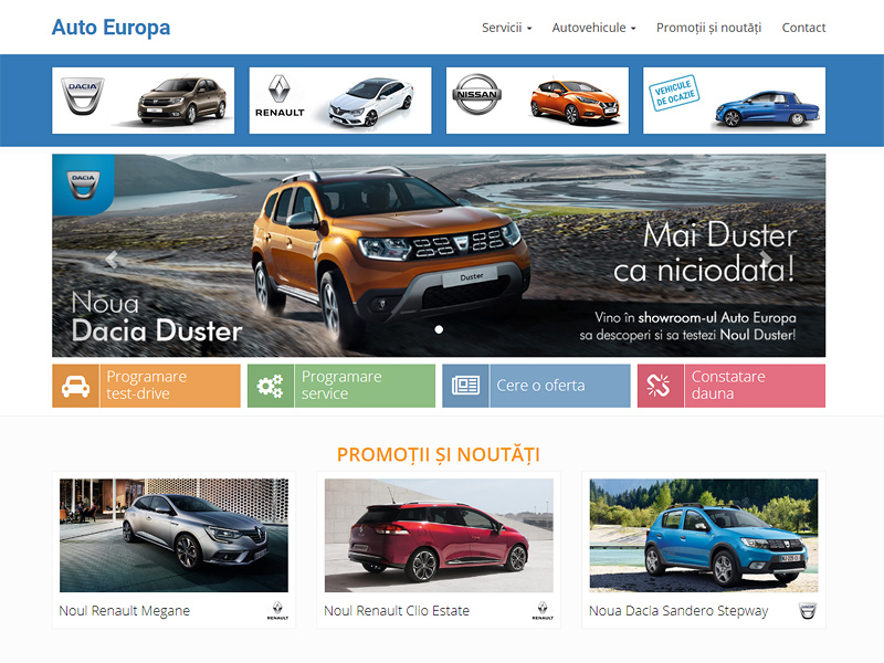 creare website prezentare autoeuropa